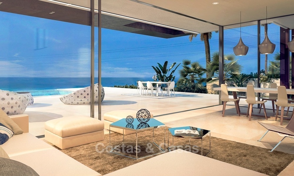 Villa moderna en venta en primera línea de Golf, con vistas al mar, en Estepona 353