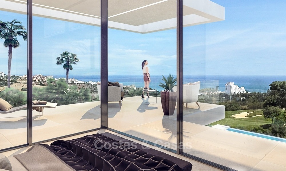 Villa moderna en venta en primera línea de Golf, con vistas al mar, en Estepona 354