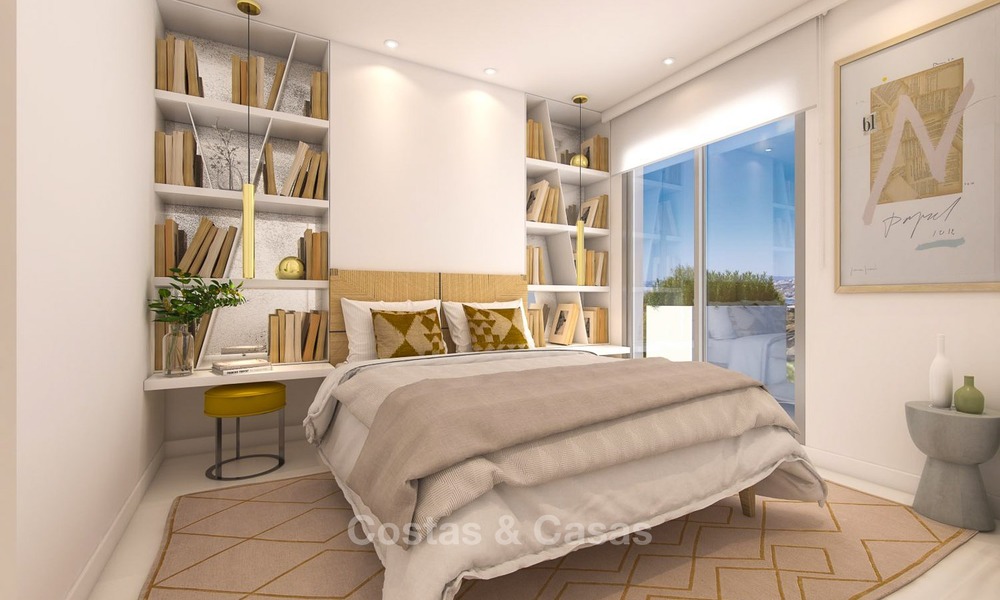 Apartamentos modernos en venta con vistas al mar, situados a 100 metros de la playa de Benalmádena, Costa del Sol 1286