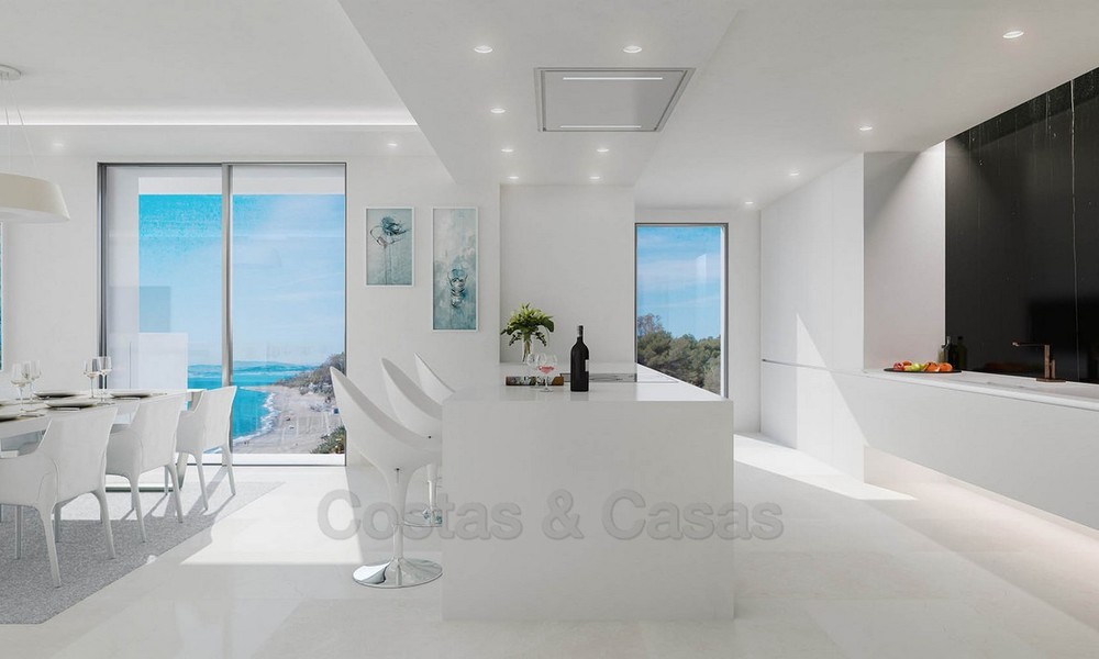Exclusivos apartamentos nuevos y modernos frente al mar en venta, Nueva Milla de Oro, Marbella - Estepona. 12306
