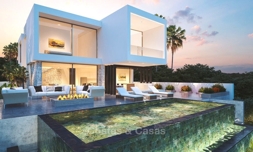 Nueva construcción, desarrollo de villas contemporáneas con vistas al mar en venta, Mijas, Costa del Sol 1308