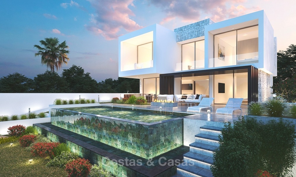 Nueva construcción, desarrollo de villas contemporáneas con vistas al mar en venta, Mijas, Costa del Sol 1309