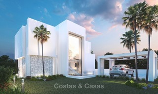 Nueva construcción, desarrollo de villas contemporáneas con vistas al mar en venta, Mijas, Costa del Sol 1310 