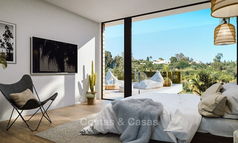 Villas contemporáneas en venta en nueva promoción, frontline golf en Estepona - Marbella 2053