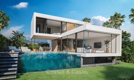 Villas contemporáneas en venta en nueva promoción, frontline golf en Estepona - Marbella 2057