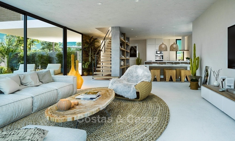 Villas contemporáneas en venta en nueva promoción, frontline golf en Estepona - Marbella 2059