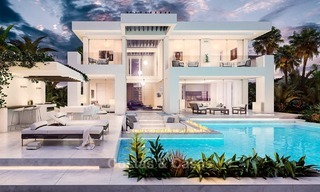 Dos villas de diseño estilo moderno contemporáneo en venta en Mijas - Costa del Sol 2076 