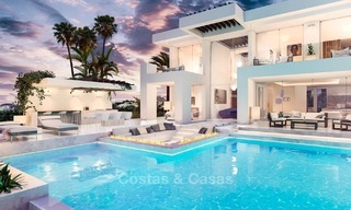 Dos villas de diseño estilo moderno contemporáneo en venta en Mijas - Costa del Sol 2078 