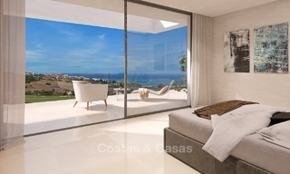 Moderna villa de diseño contemporáneo en venta con vistas al mar en Benalmádena en la Costa del Sol 2105 