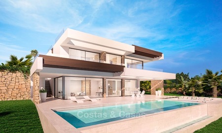 Moderna villa de diseño contemporáneo en venta con vistas al mar en Benalmádena en la Costa del Sol 2106