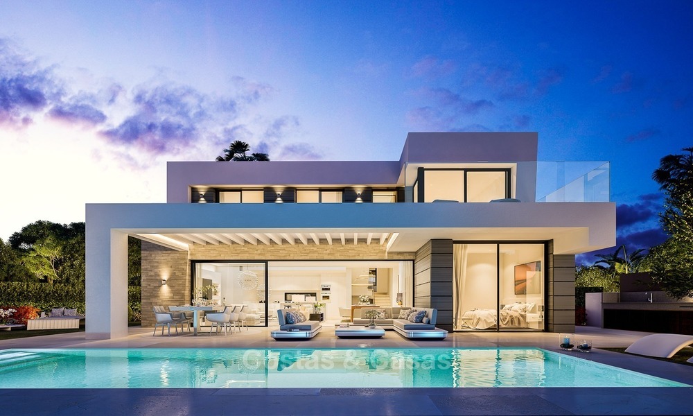 Villas modernas con vistas al mar en venta, a poca distancia de la playa y la marina - Marbella Este - Mijas 2818