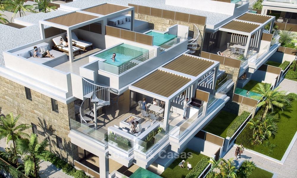 Nuevos apartamentos de lujo con piscina privada en venta en Mijas, Costa del Sol 2788