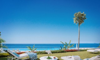 Exclusivos apartamentos nuevos y modernos en primera línea de playa en venta, Nueva Milla de Oro, Marbella - Estepona 3031 