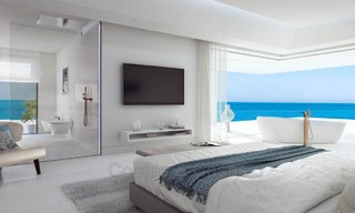 Exclusivos apartamentos nuevos y modernos en primera línea de playa en venta, Nueva Milla de Oro, Marbella - Estepona 3045 