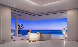Exclusivos apartamentos nuevos y modernos en primera línea de playa en venta, Nueva Milla de Oro, Marbella - Estepona 3046 