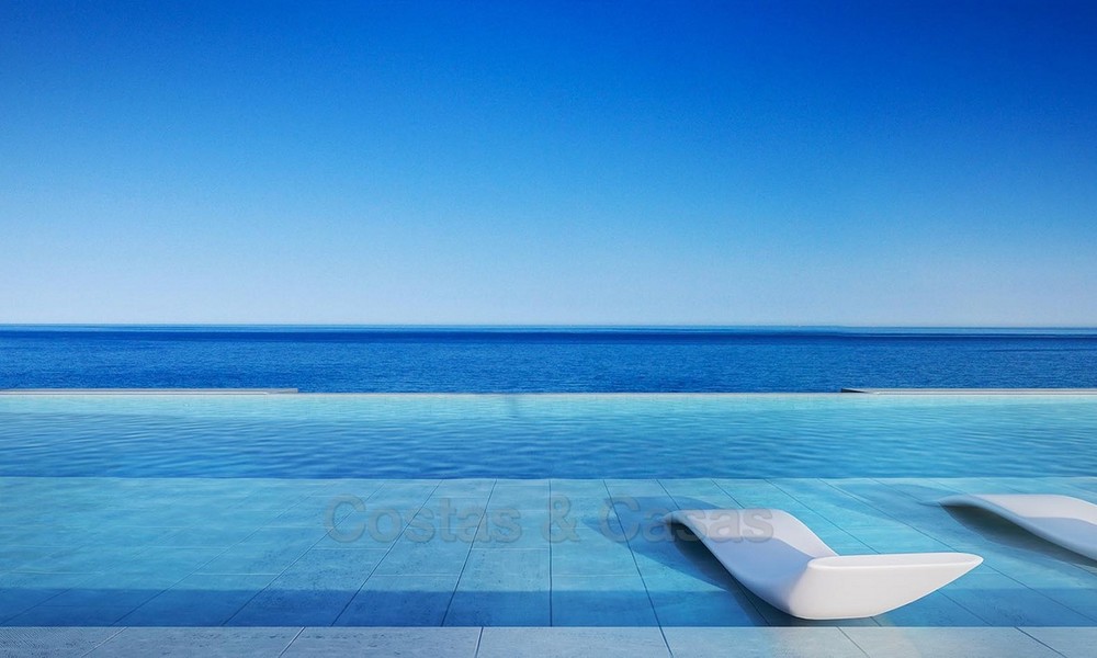 Exclusivos apartamentos nuevos y modernos en primera línea de playa en venta, Nueva Milla de Oro, Marbella - Estepona 3048