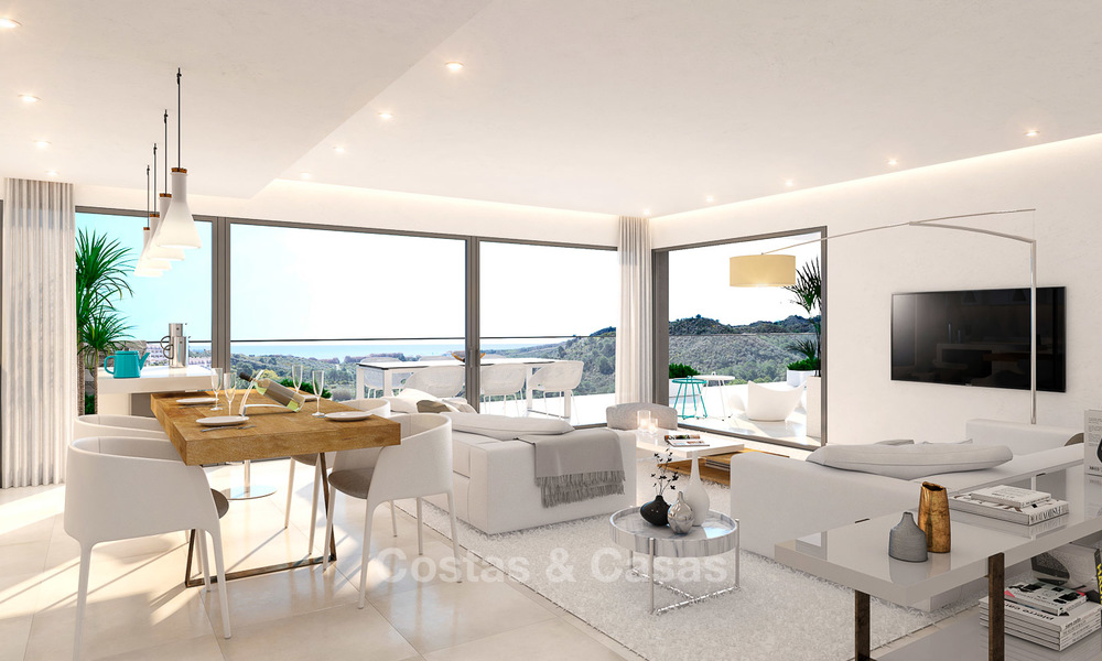 Apartamentos modernos a estrenar en venta en la Nueva Milla de Oro, entre Marbella y Estepona 3394