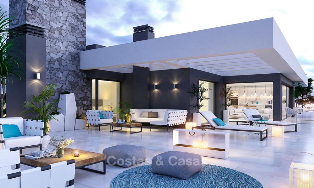 Apartamentos modernos a estrenar en venta en la Nueva Milla de Oro, entre Marbella y Estepona 3395