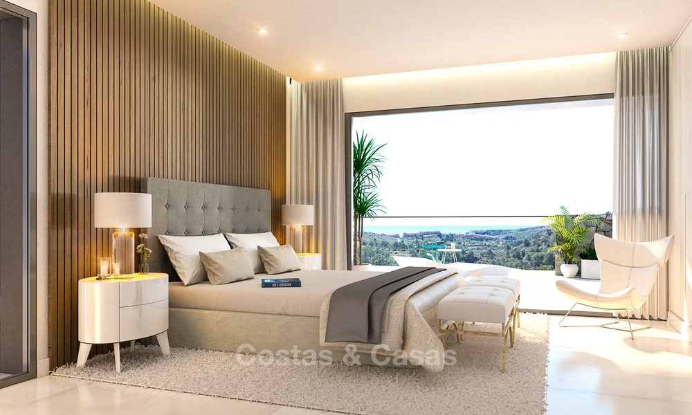 Apartamentos modernos a estrenar en venta en la Nueva Milla de Oro, entre Marbella y Estepona 3396