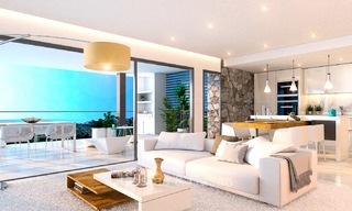 Apartamentos modernos a estrenar en venta en la Nueva Milla de Oro, entre Marbella y Estepona 3398 
