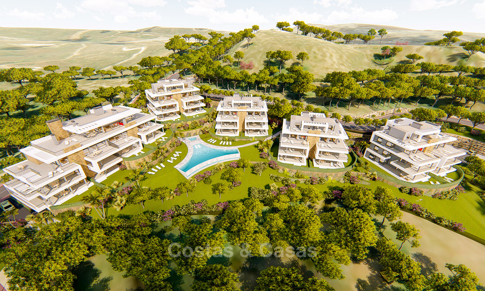 Apartamentos modernos a estrenar en venta en la Nueva Milla de Oro, entre Marbella y Estepona 3401