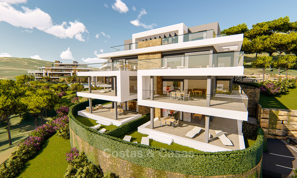 Apartamentos modernos a estrenar en venta en la Nueva Milla de Oro, entre Marbella y Estepona 3402