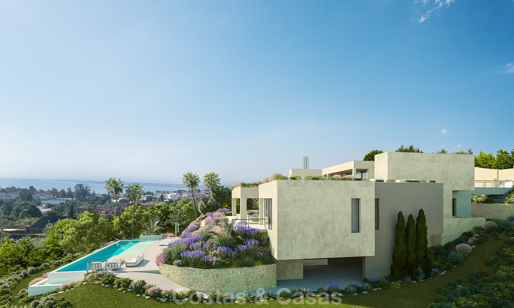 Proyecto con amplia parcela y espectacular villa de nueva construcción en venta, en un exclusivo resort de golf, en primera línea de golf en Benahavis - Marbella 3486