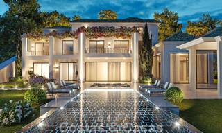 Proyecto con amplia parcela y espectacular villa de nueva construcción en venta, en un exclusivo resort de golf, en primera línea de golf en Benahavis - Marbella 50218 