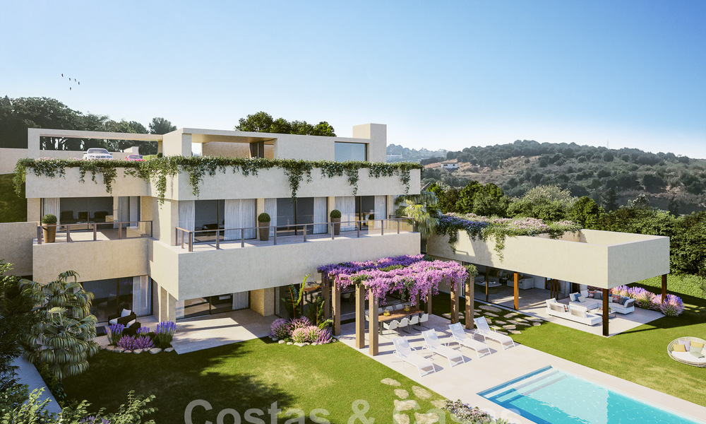 Proyecto con amplia parcela y espectacular villa de nueva construcción en venta, en un exclusivo resort de golf, en primera línea de golf en Benahavis - Marbella 50222