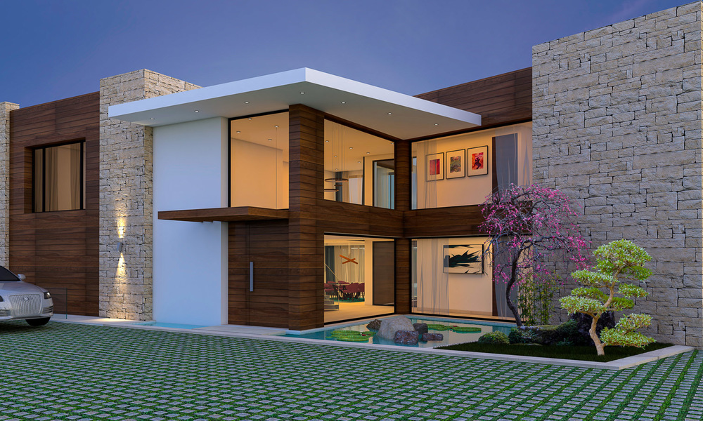 Villa de lujo de nueva construcción en venta, en un exclusivo resort de golf, primera línea de golf en Benahavis, Marbella 3475