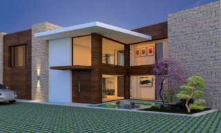 Villa de lujo de nueva construcción en venta, en un exclusivo resort de golf, primera línea de golf en Benahavis, Marbella 3475 