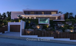 Dos lujosas y modernas villas nuevas, contemporáneas y respetuosas con el medio ambiente, a la venta en un complejo - boutique, Casares - Estepona 3564 