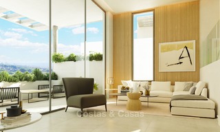 Nuevas casas modernas y espaciosas en primera linea de golf en venta, con impresionantes vistas al Mediterraneo y al golf, Marbella Este 3712 