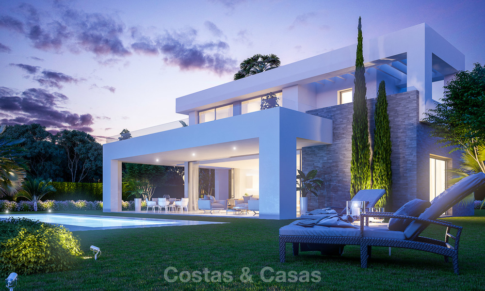 Villas modernas de lujo en venta en una nueva urbanización en Mijas, Costa del Sol 4064