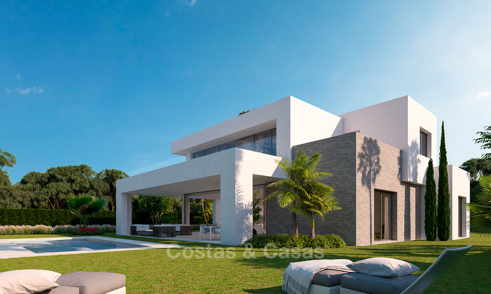 Villas modernas de lujo en venta en una nueva urbanización en Mijas, Costa del Sol 4066
