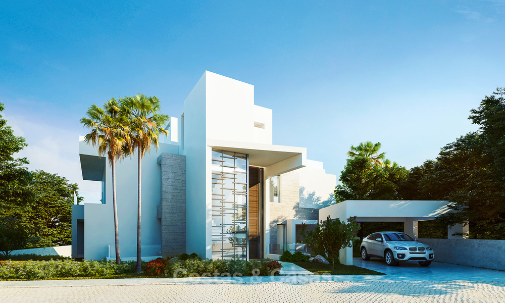 Lujosa y moderna villa contemporánea en venta con espectaculares vistas al mar, Estepona, Costa del Sol 3999