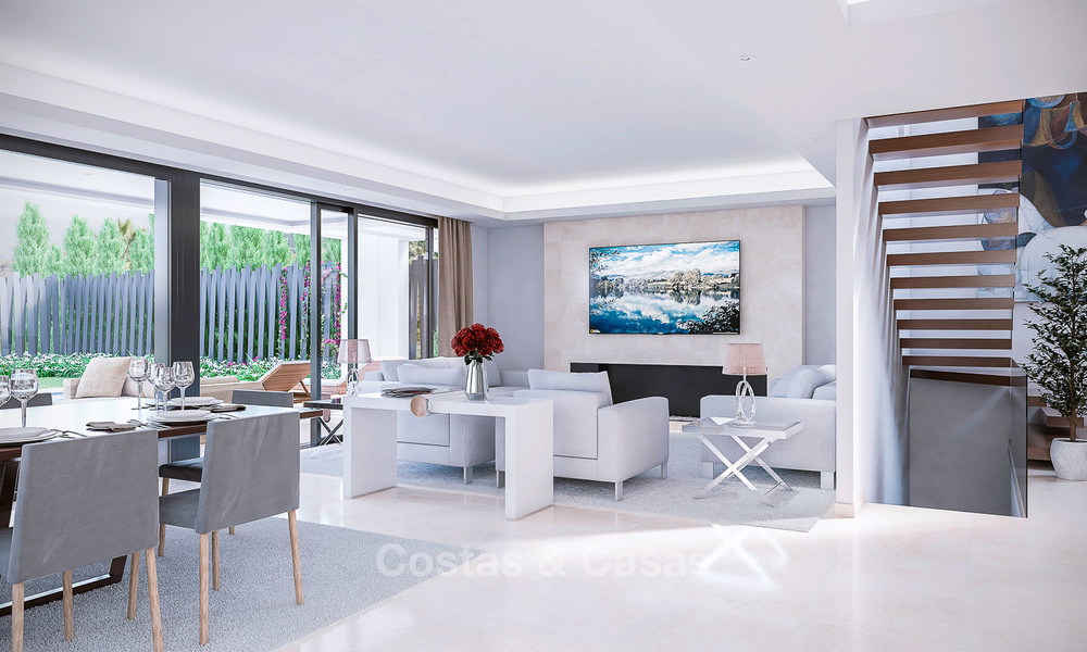 7 nuevas y modernas villas en venta en una exclusiva urbanización de alto standing, en la Milla de Oro, Marbella. 4851