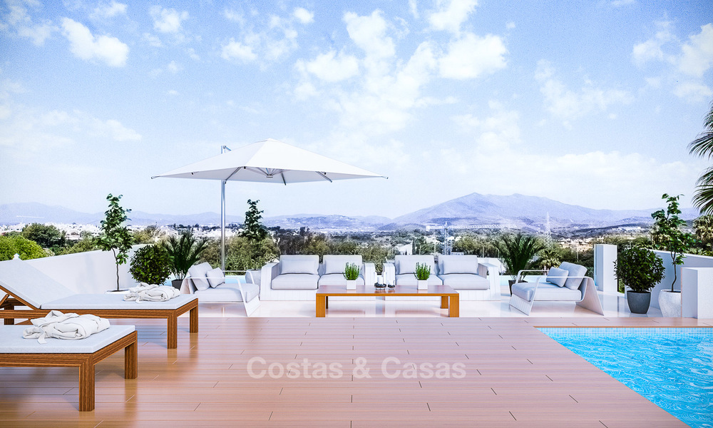 7 nuevas y modernas villas en venta en una exclusiva urbanización de alto standing, en la Milla de Oro, Marbella. 4854
