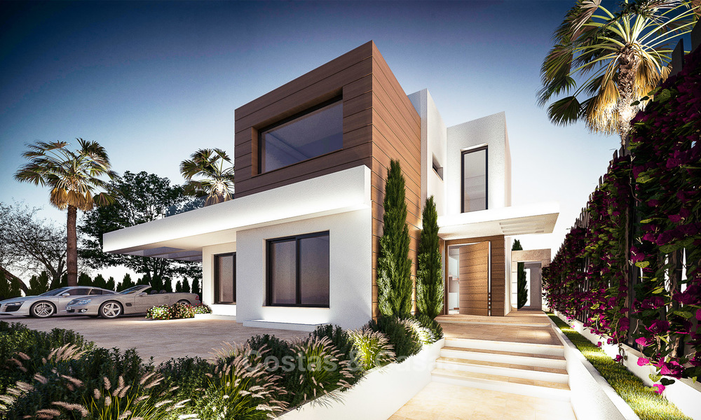 7 nuevas y modernas villas en venta en una exclusiva urbanización de alto standing, en la Milla de Oro, Marbella. 4855