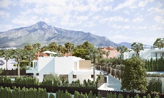 7 nuevas y modernas villas en venta en una exclusiva urbanización de alto standing, en la Milla de Oro, Marbella. 4859 