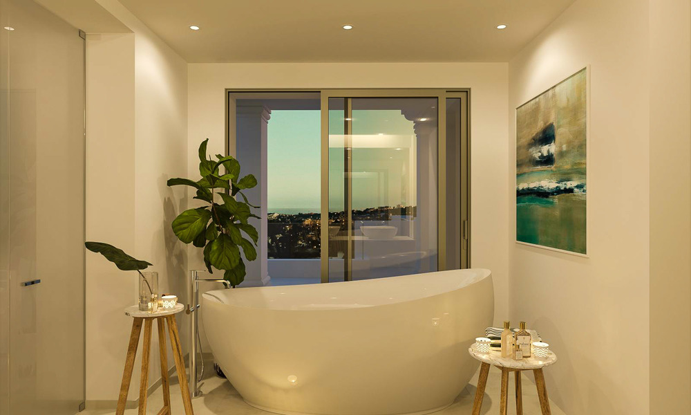 Impresionantes apartamentos de lujo en venta en un exclusivo complejo en Nueva Andalucia - Marbella con vistas al golf y mar 4326