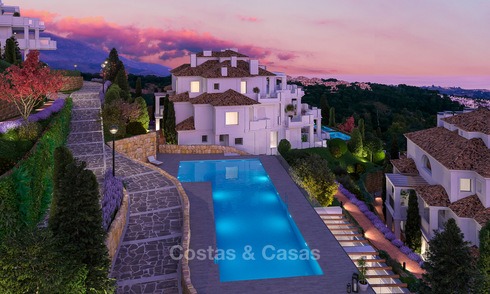 Impresionantes apartamentos de lujo en venta en un exclusivo complejo en Nueva Andalucia - Marbella con vistas al golf y mar 4319