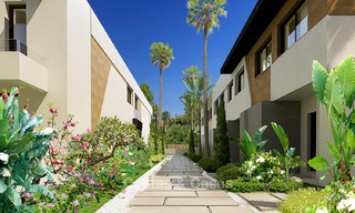 Nuevas y modernas casas adosadas sobre plano en venta en Nueva Andalucia - Marbella 4493 