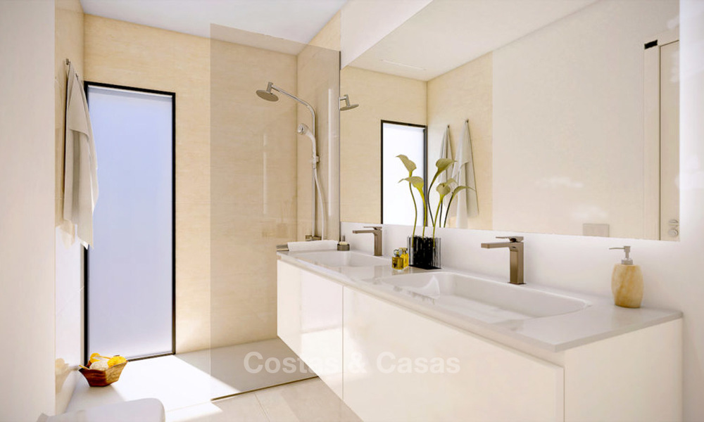Nuevas y modernas casas adosadas sobre plano en venta en Nueva Andalucia - Marbella 4496