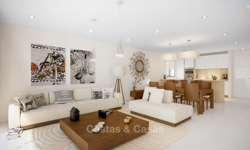 Nuevas y modernas casas adosadas sobre plano en venta en Nueva Andalucia - Marbella 4497