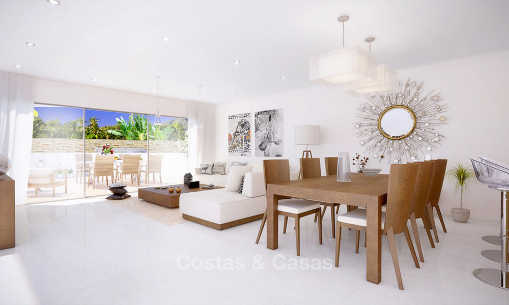 Nuevas y modernas casas adosadas sobre plano en venta en Nueva Andalucia - Marbella 4502