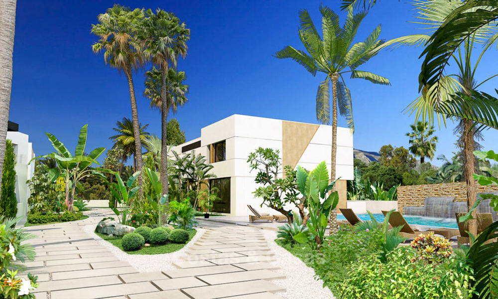 Nuevas y modernas casas adosadas sobre plano en venta en Nueva Andalucia - Marbella 4505