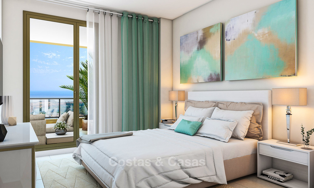 Apartamentos modernos a buen precio con fantásticas vistas al mar en venta en Benalmádena, Costa del Sol 4509