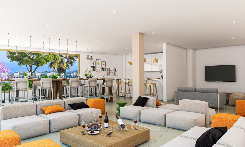 Apartamentos modernos a buen precio con fantásticas vistas al mar en venta en Benalmádena, Costa del Sol 4511
