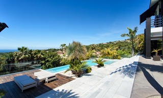 Exclusiva y majestuosa villa de diseño moderno con impresionantes vistas al mar en venta, Milla de Oro, Marbella 4526 